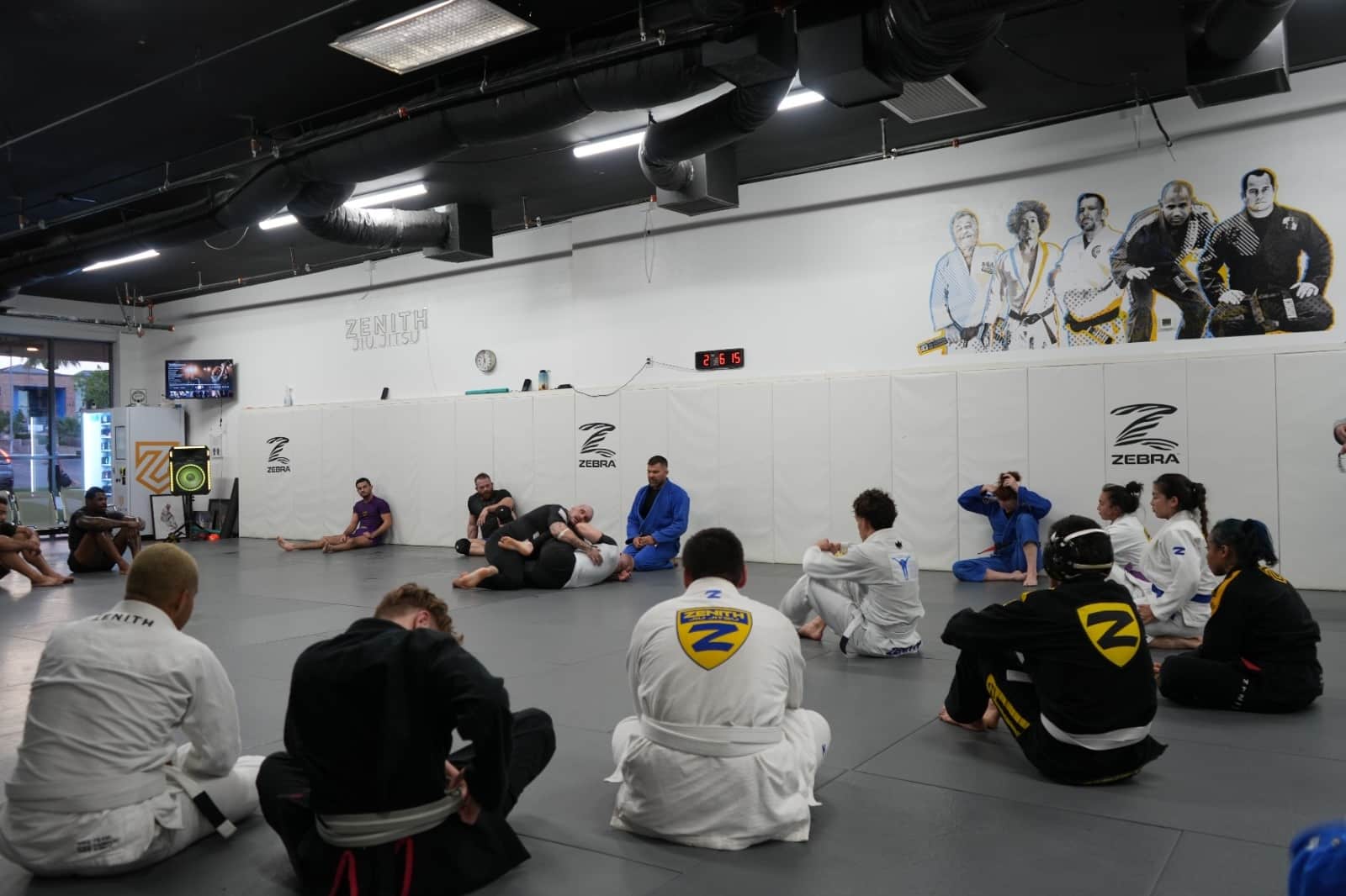 Zenith BJJ instructor teaching gi adult Jiu-Jitsu class.